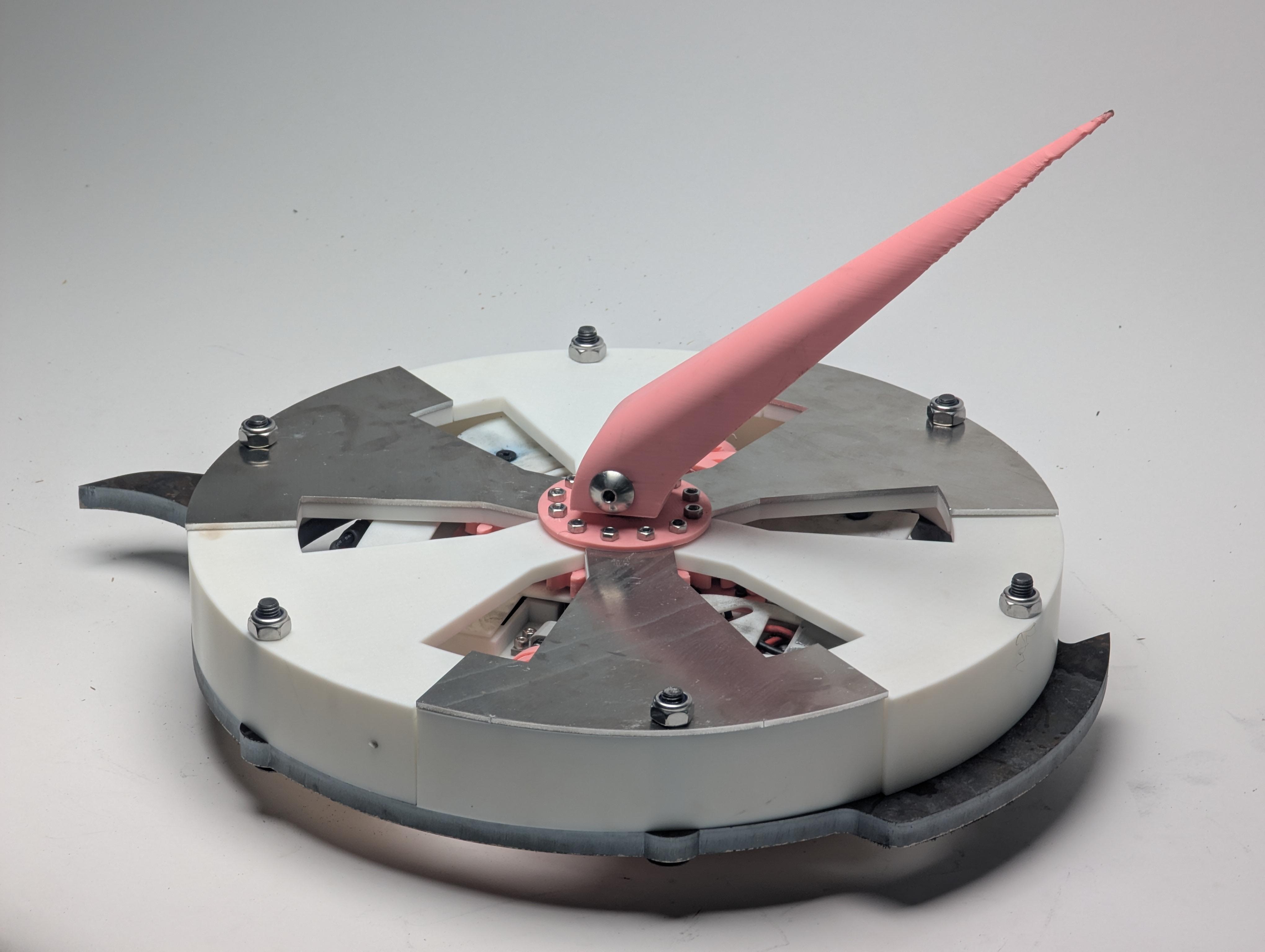 A picture of my combat robot Inertial